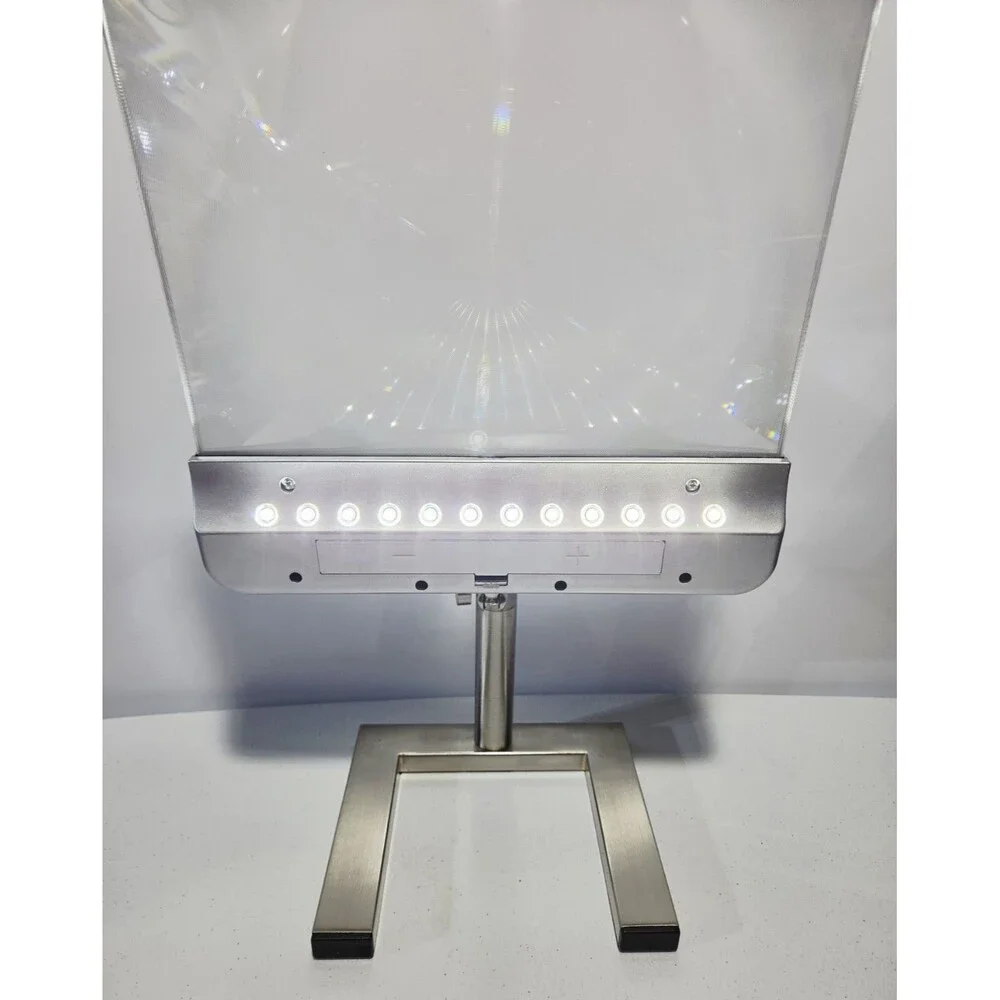 Daylight24 Full Page LED Lighted Cordless Desktop 3X Magnifier Hands Free